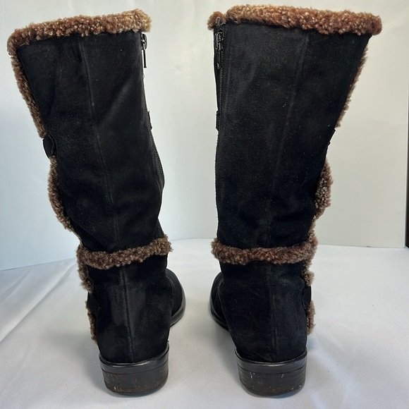 Stuart Weitzman Mid-calf Suede Moto Boots, Women’s 7.5 - Picture 5 of 13